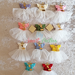 bebek şekeri tüllü elbise magnet-gold askı emzik isimlik pleksi